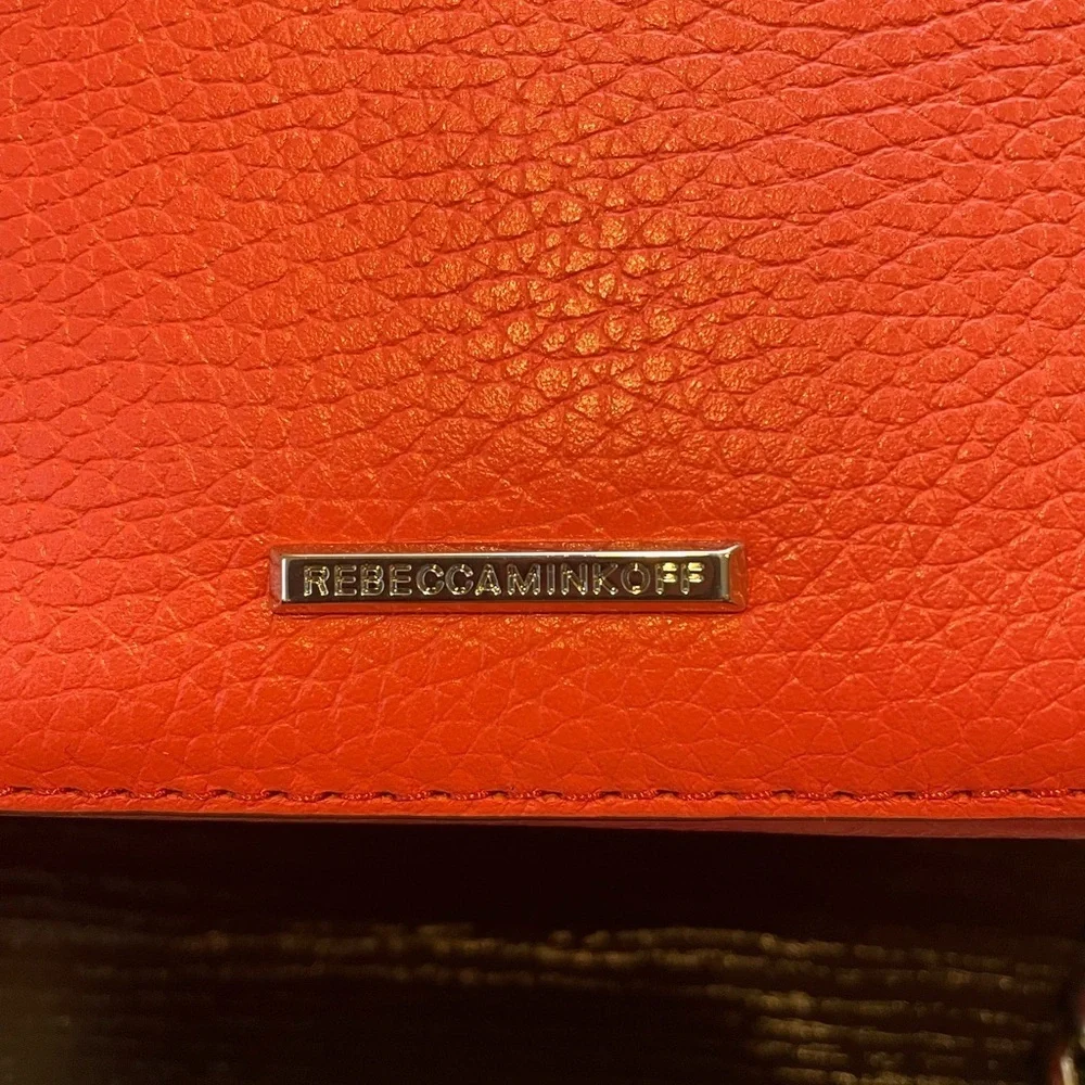 Rebecca Minkoff Moto Camera Crossbody Bag Grapefruit Orange Pink Red New Purse